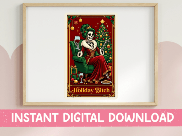 Download Holiday Bitch Tarot Card SVG - Premium Bundle
