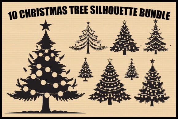 Download Christmas Tree Silhouette Bundle - Premium Resources