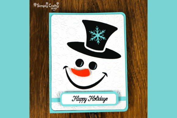 Download Holiday Snowman Card SVG - Premium Resources